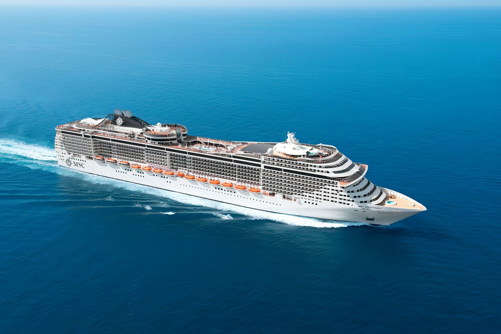 Transatlántico MSC Splendida con vuelos